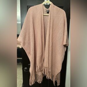 NWT | Steve Madden Ruana | Dusty Rose | One Size